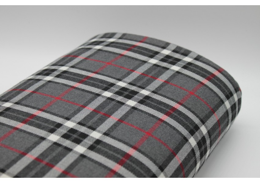 Grey tartan clearance material